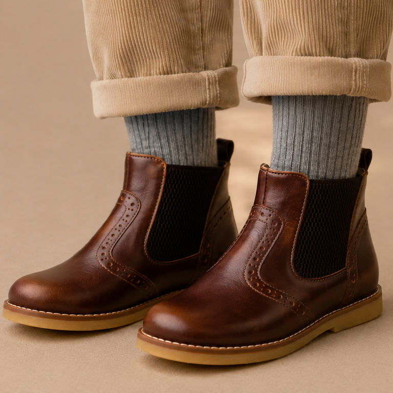 Leather Bootie Apache