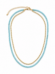 Turquoise Double Stack Necklace