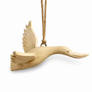 Wooden Flying Heron Ornament
