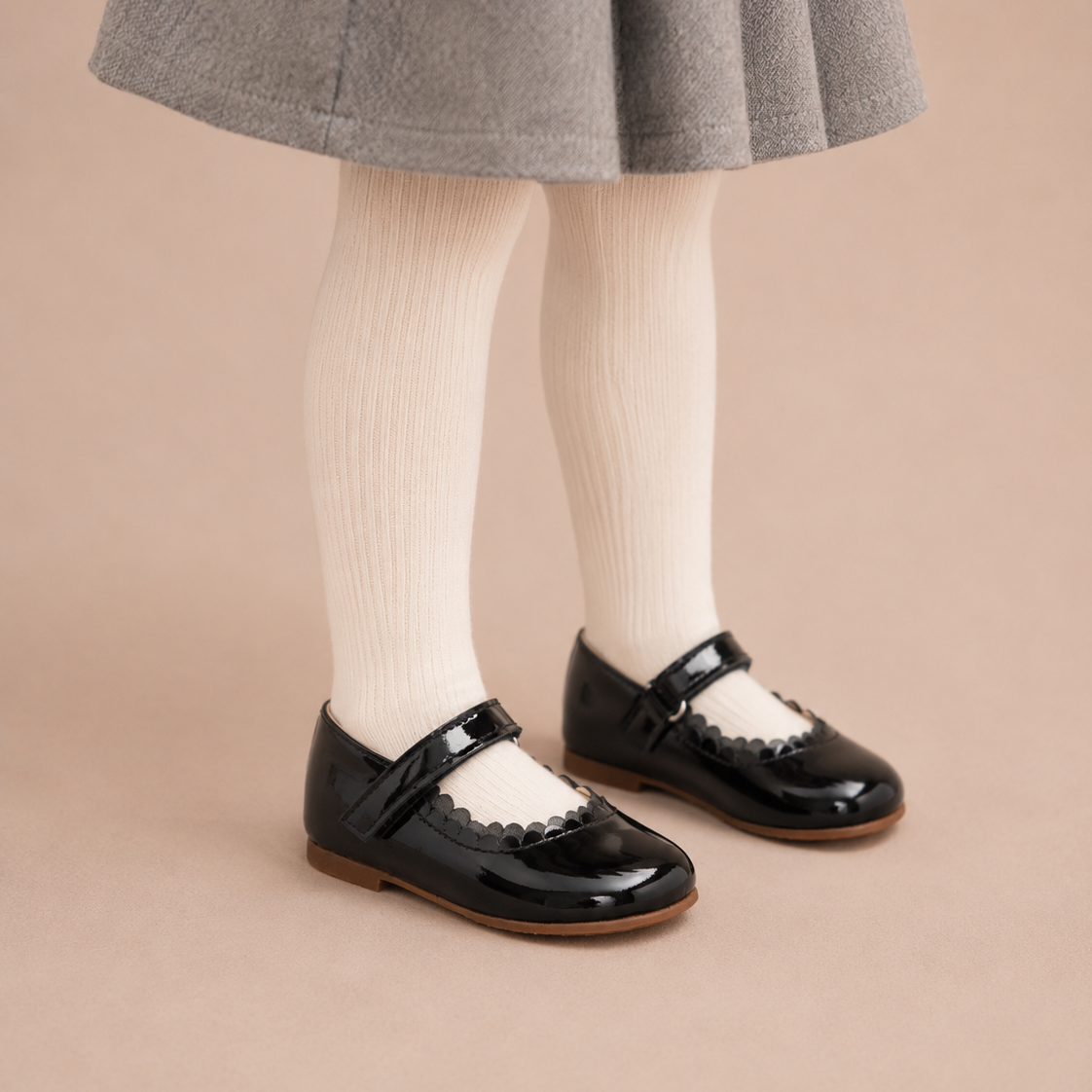Aria Flat Toddler Patent Black