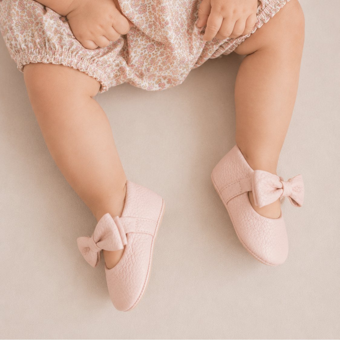 Baby Ballerina With Bow Pink