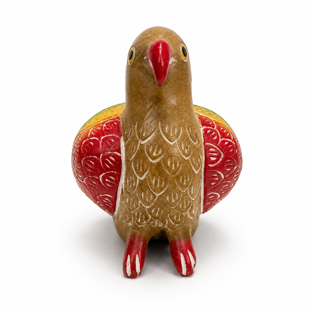 Wooden Quail Bird Figurine Decoration