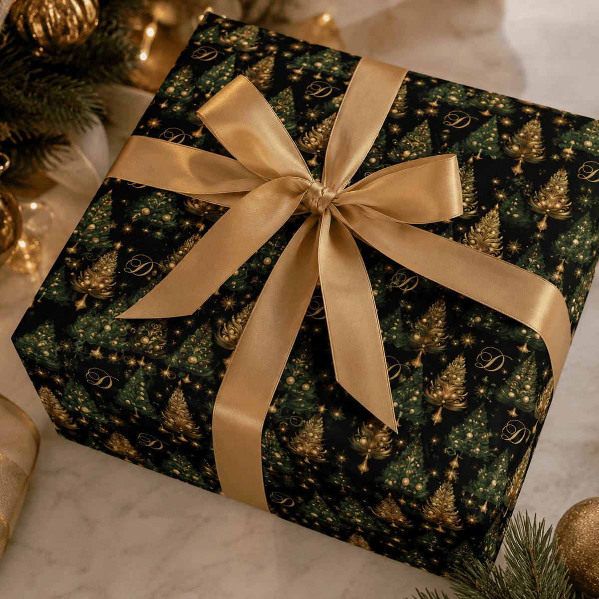 Personalized Enchanted Christmas Wrapping Paper | Custom Gift Wrap