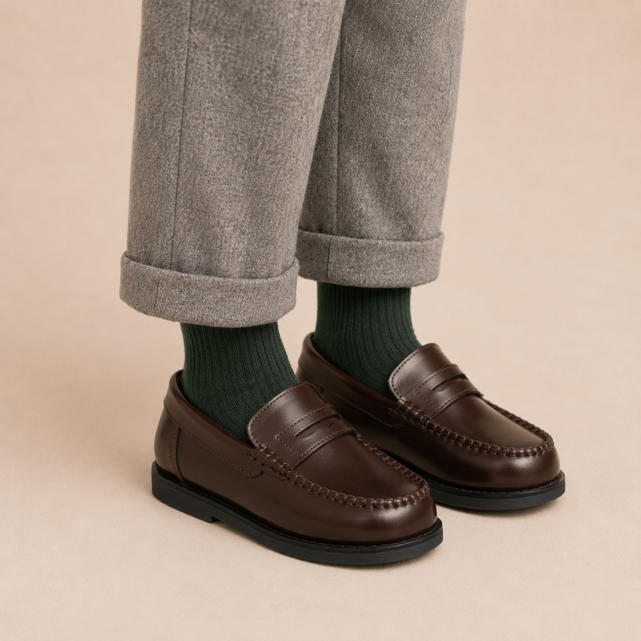 Scholar Mocassin Brown