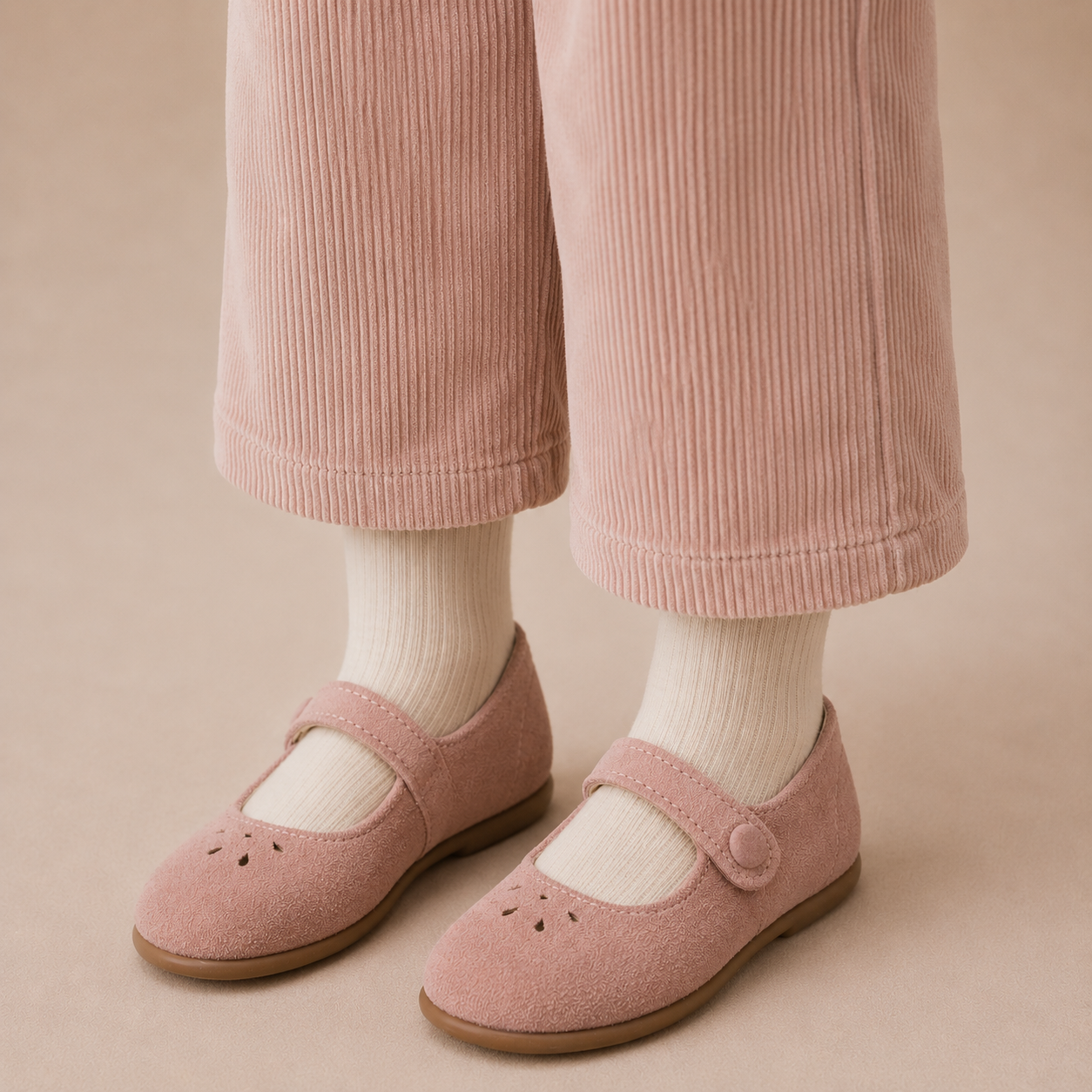Andi Mary Jane Suede Rose