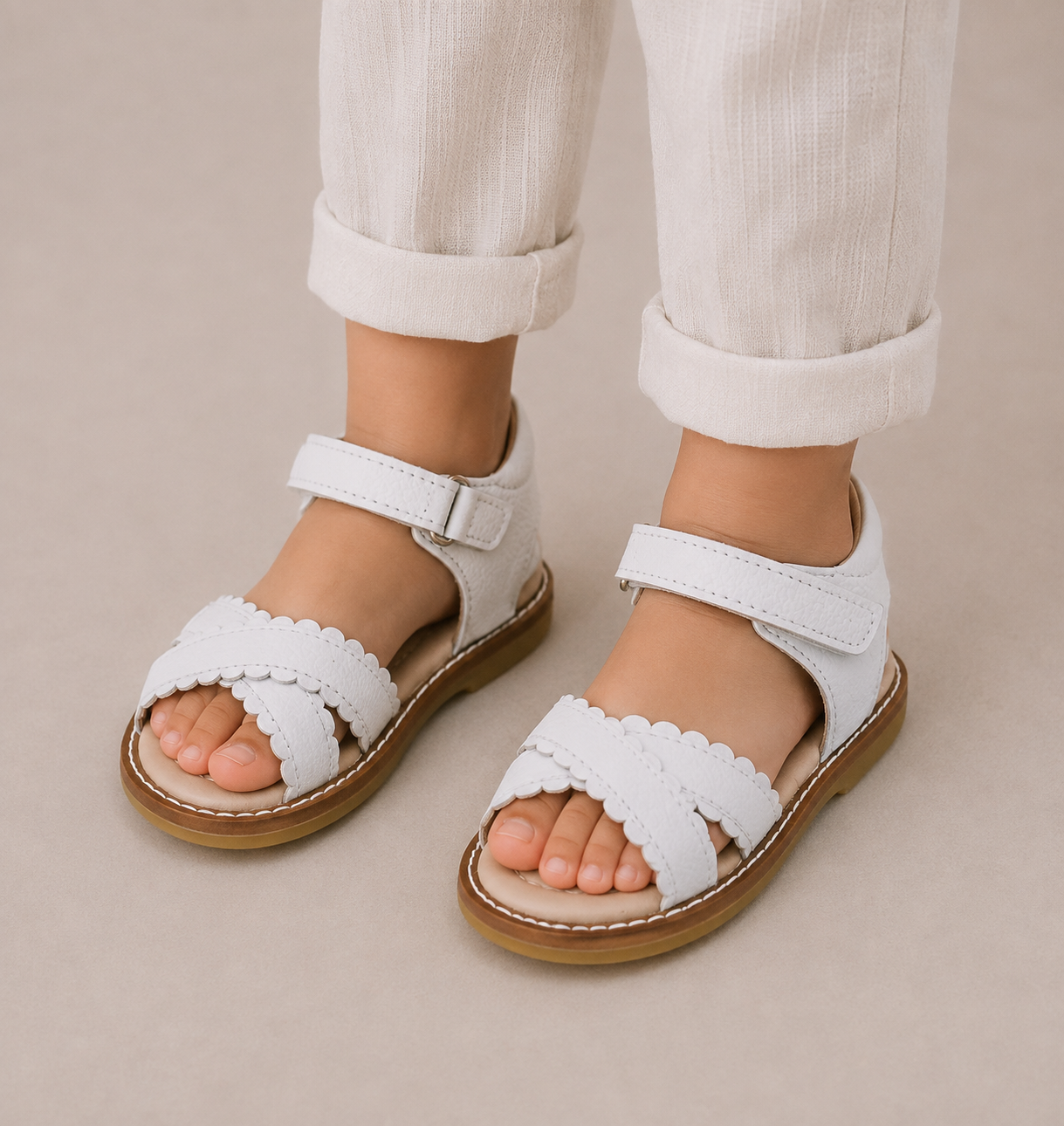 Bloom Sandal Toddler White
