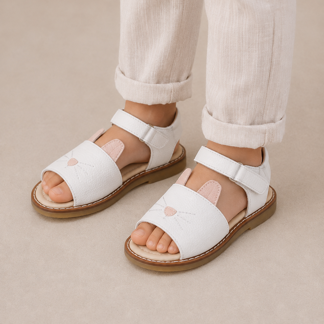 Bunny Sandal White