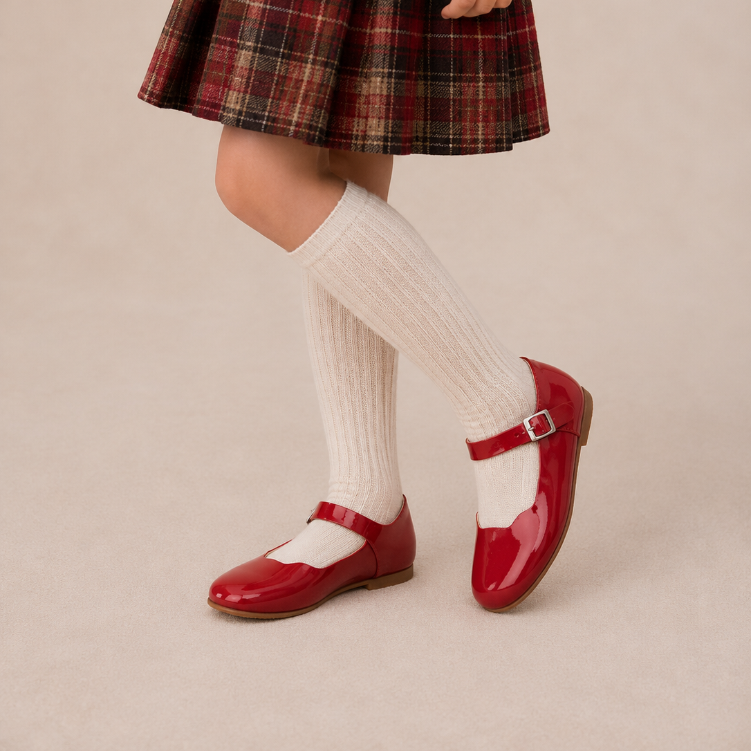 Ondina Flats Patent Red