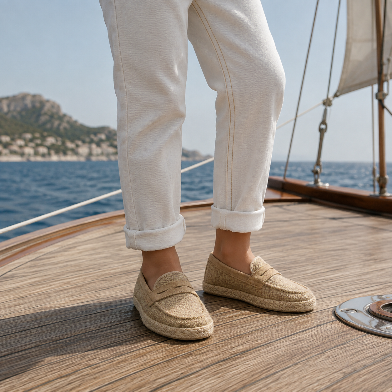 Loafer Espadrille Beige