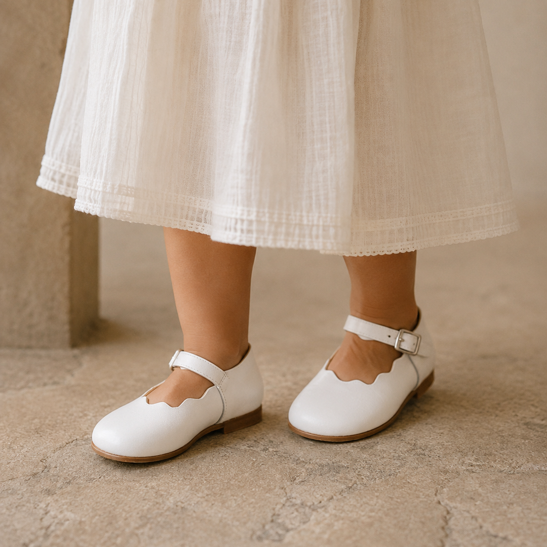 Ondina Flats Toddler White