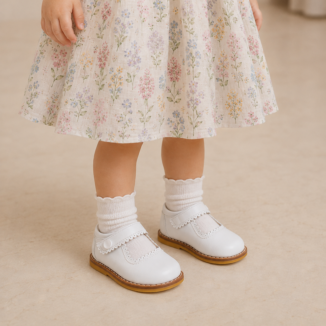 Mary Jane Toddler White