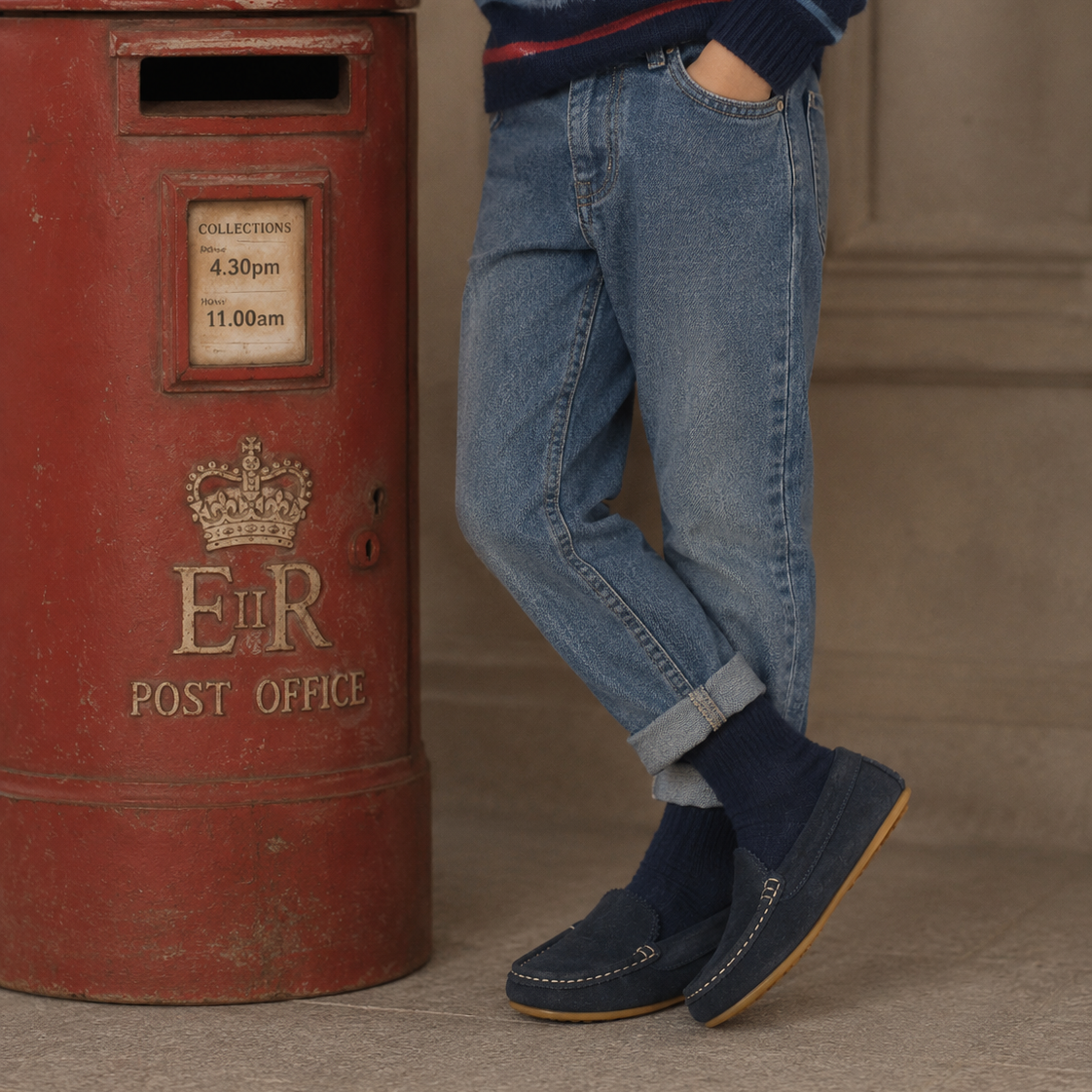 Antton Driver Moc Suede Blue