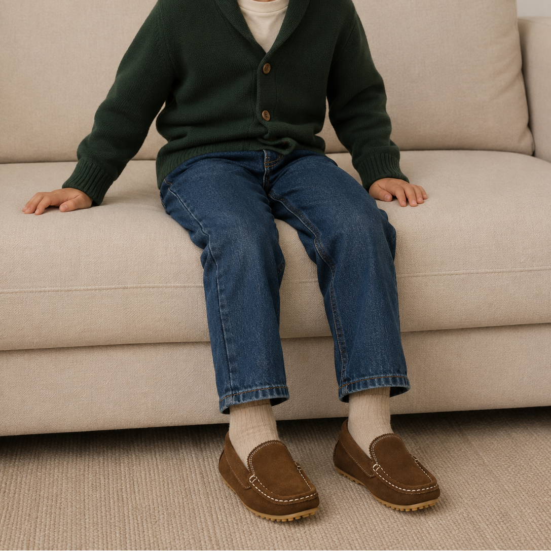 Antton Driver Moc Suede Chestnut