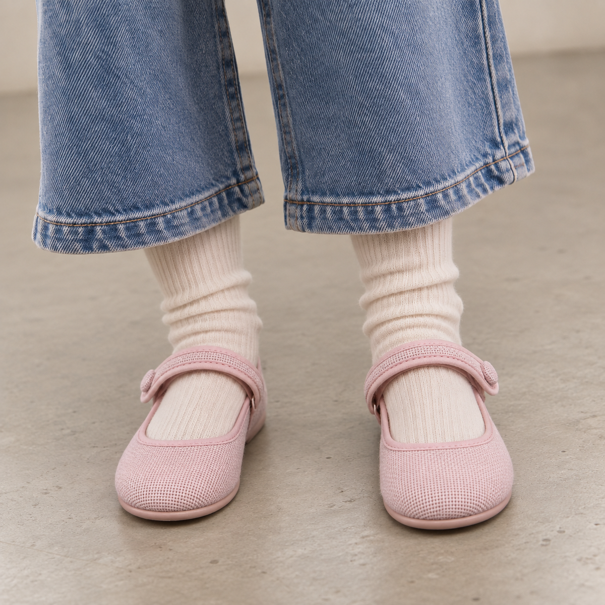 Linen Mary Jane Pink