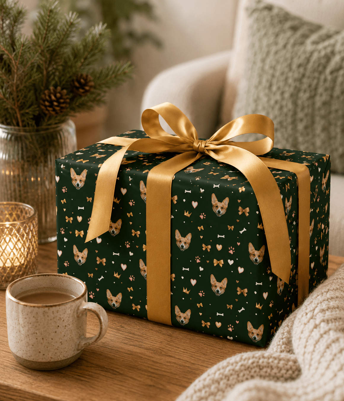 Personalized Cozy Pals Wrapping Paper | Custom Gift Wrap