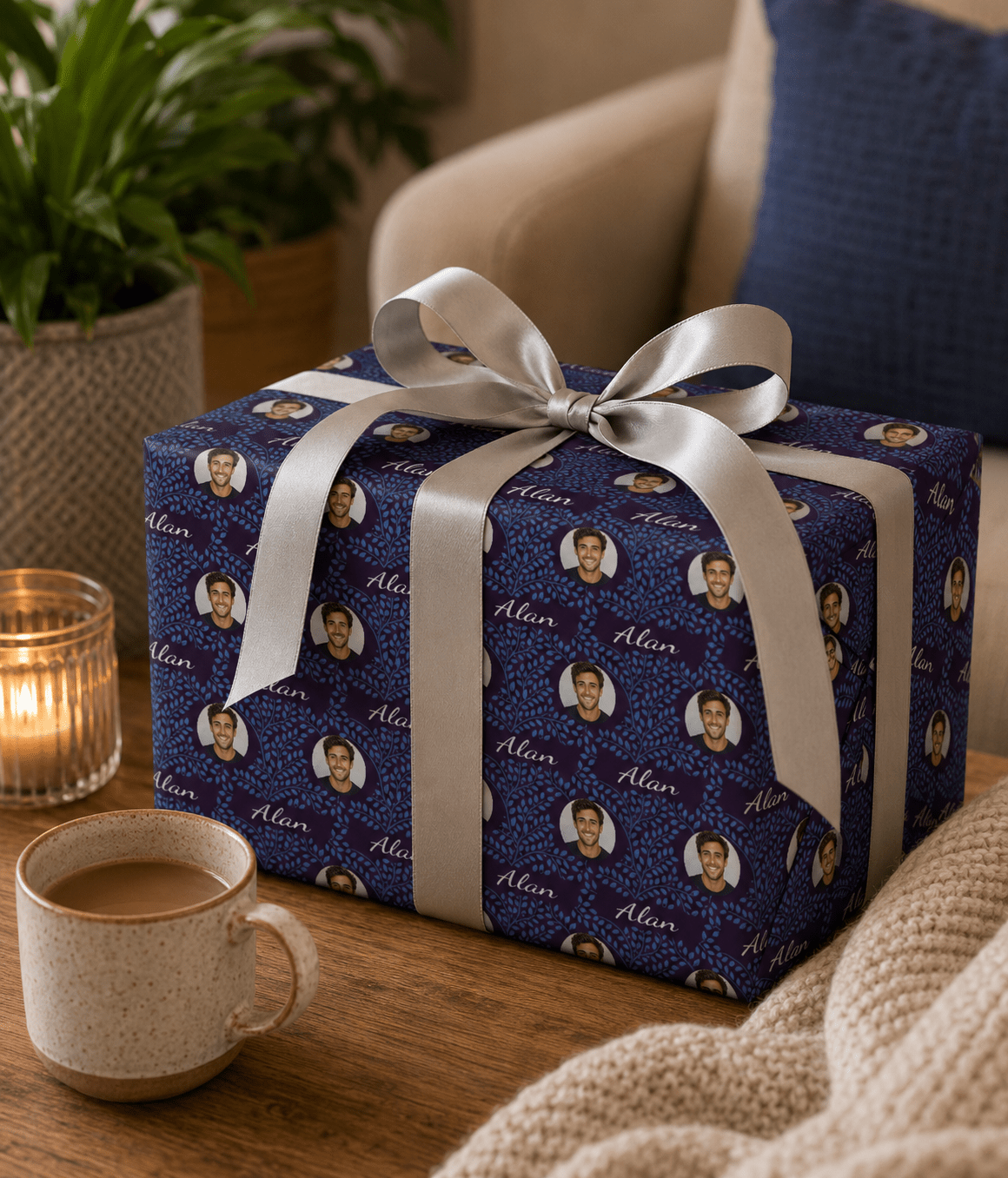 Personalized Rustic Vines Wrapping Paper | Custom Gift Wrap