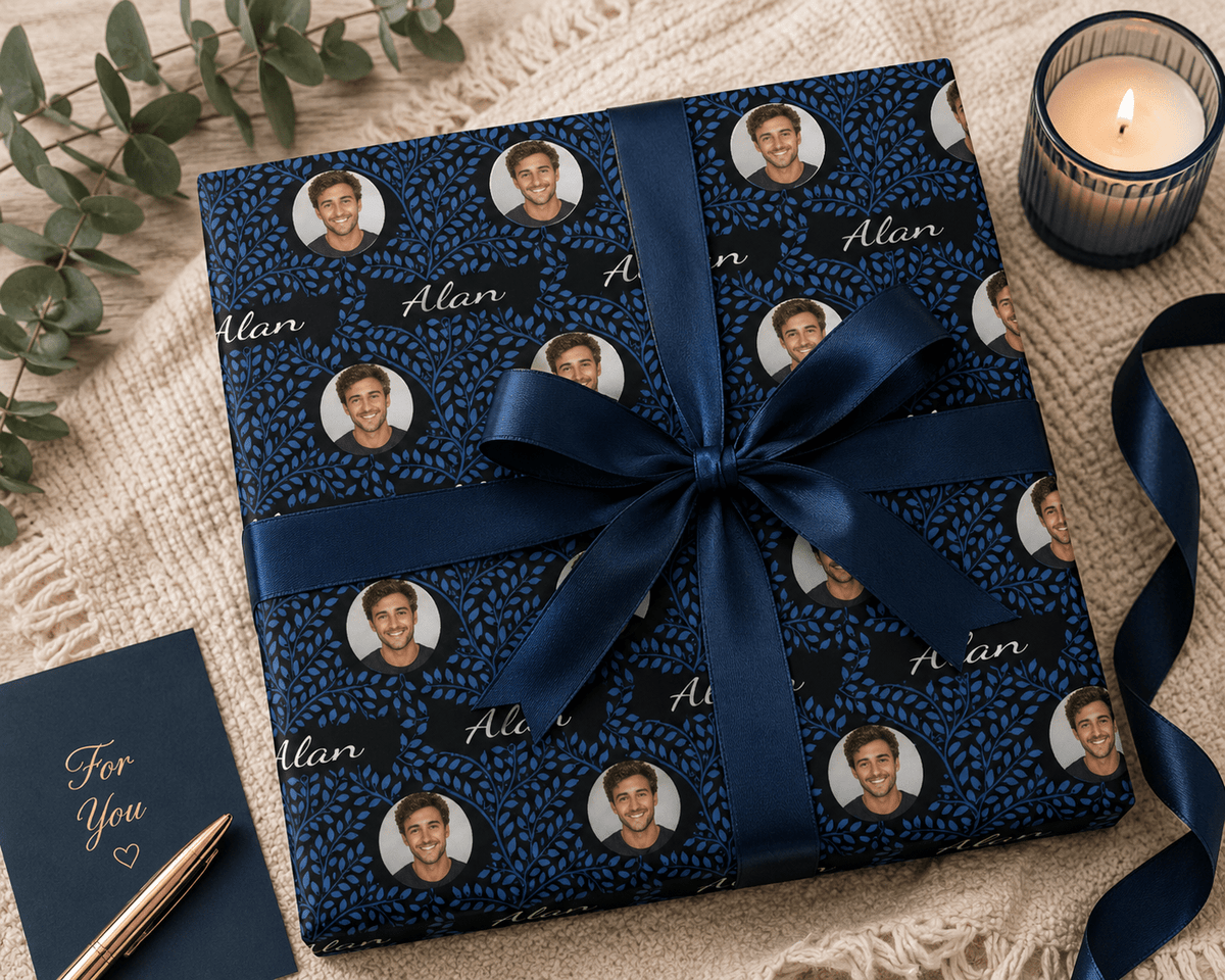 Personalized Rustic Vines Wrapping Paper | Custom Gift Wrap