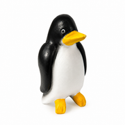 3" Painted Wooden Musical Whistle Penguin Instrument