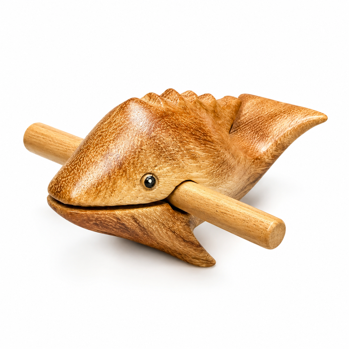 4" Wooden Musical Whistle Dolphin Percussion Instrument