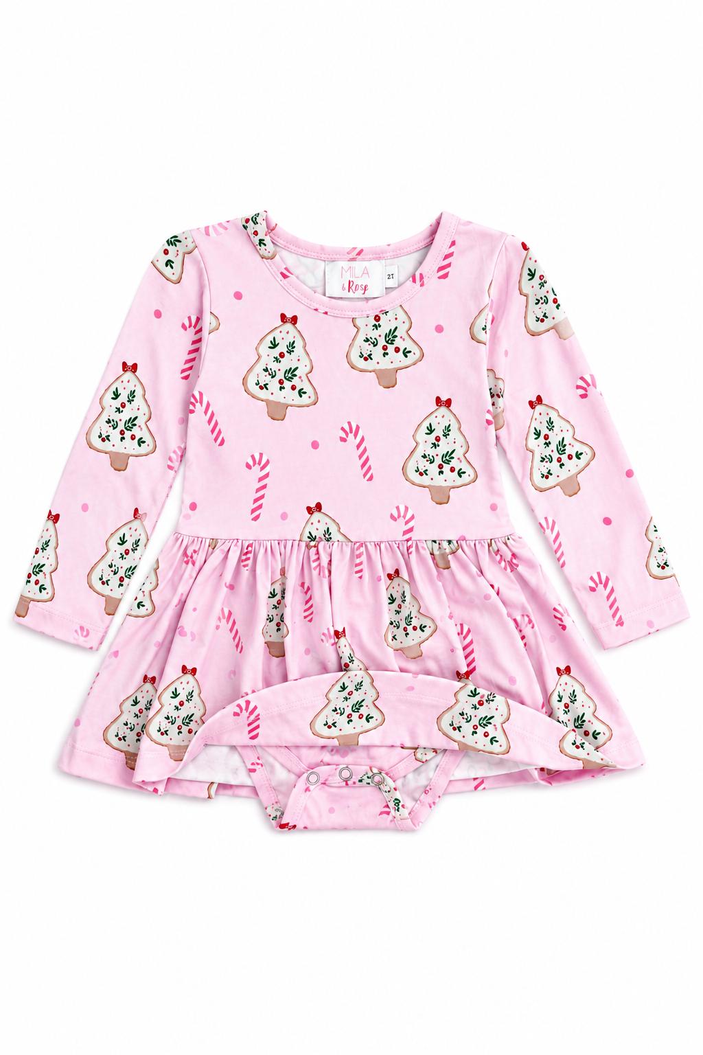Christmas Cookies L/s Twirl Bodysuit