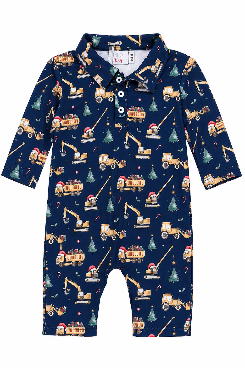 Oh What Fun It Is To Build L/s Polo One-piece