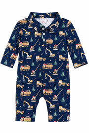 Oh What Fun It Is To Build L/s Polo One-piece