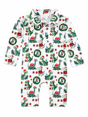 Santa Saurus L/s Polo One-piece