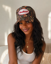 Sweetheart Embroidered Patch Camo Hat