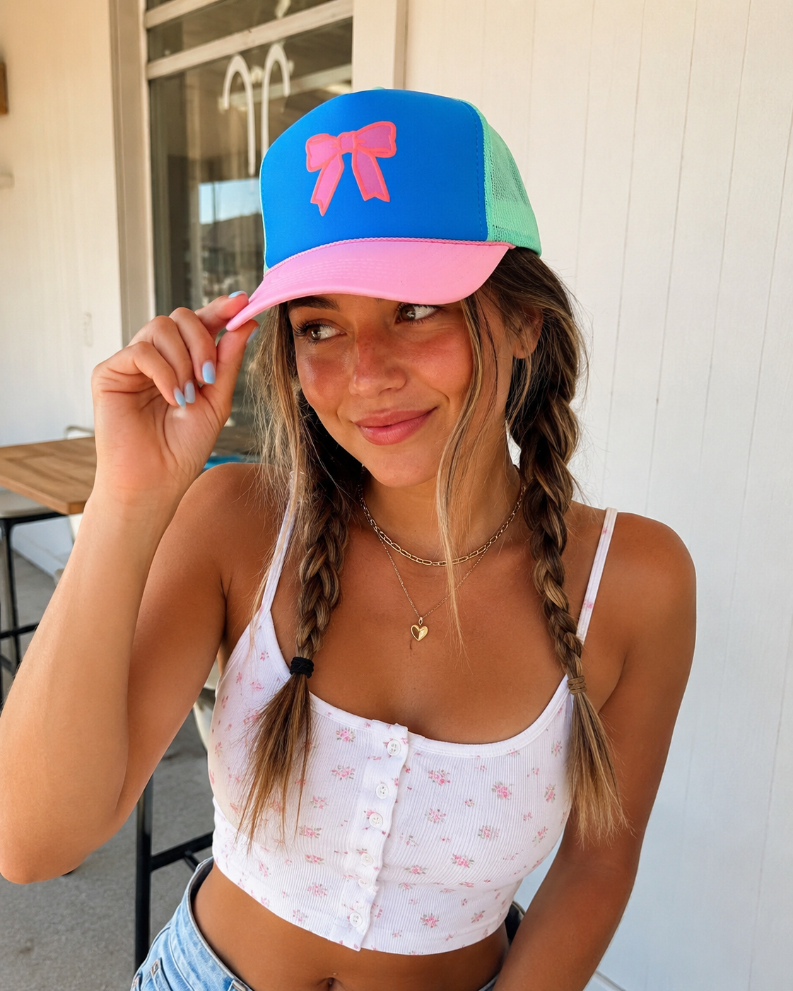 Preppy Bow Multi-trucker Hat