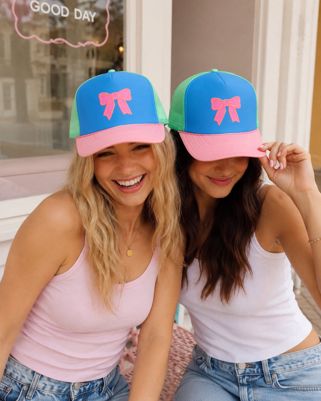 Preppy Bow Multi-trucker Hat