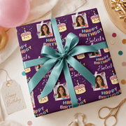 Personalized Birthday Cake Wrapping Paper | Custom Gift Wrap