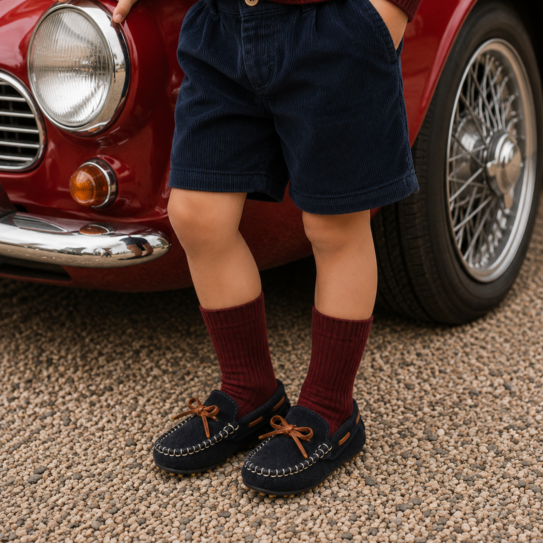 Driver Loafer Toddlers Suede Blue