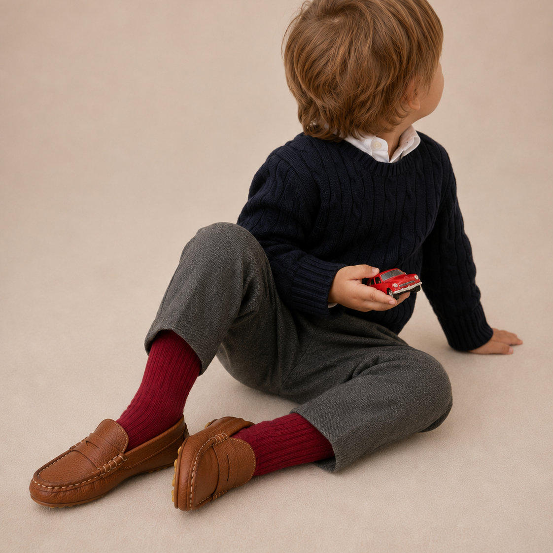 Lakke Driver Loafer For Toddlers Tan