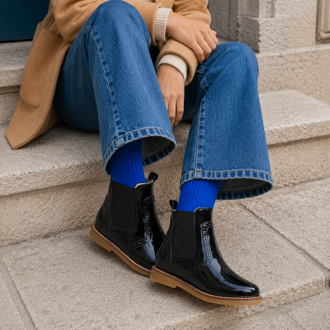 Bootie Patent Black