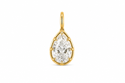 Pear Cut Bezel Charm