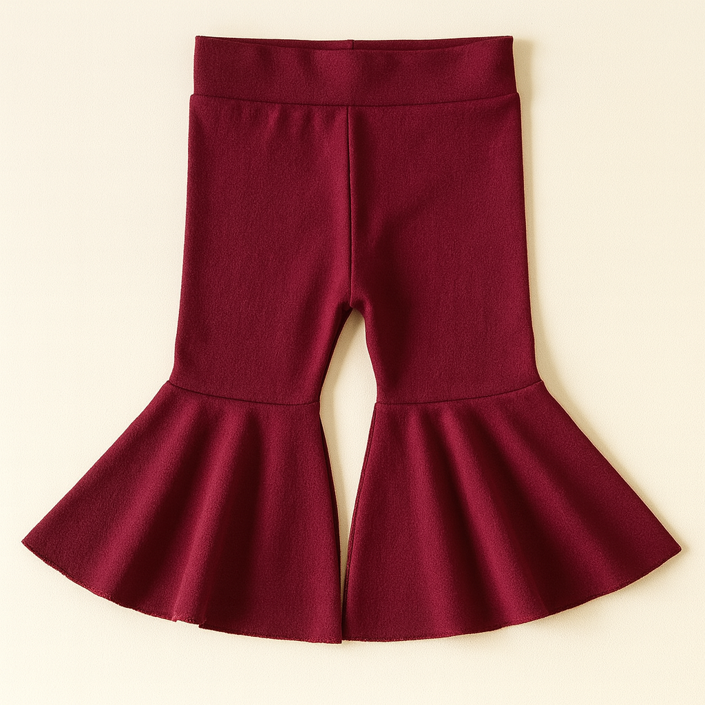 Burgundy Baby Bell Bottoms