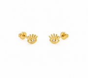 Gold Eye Studs