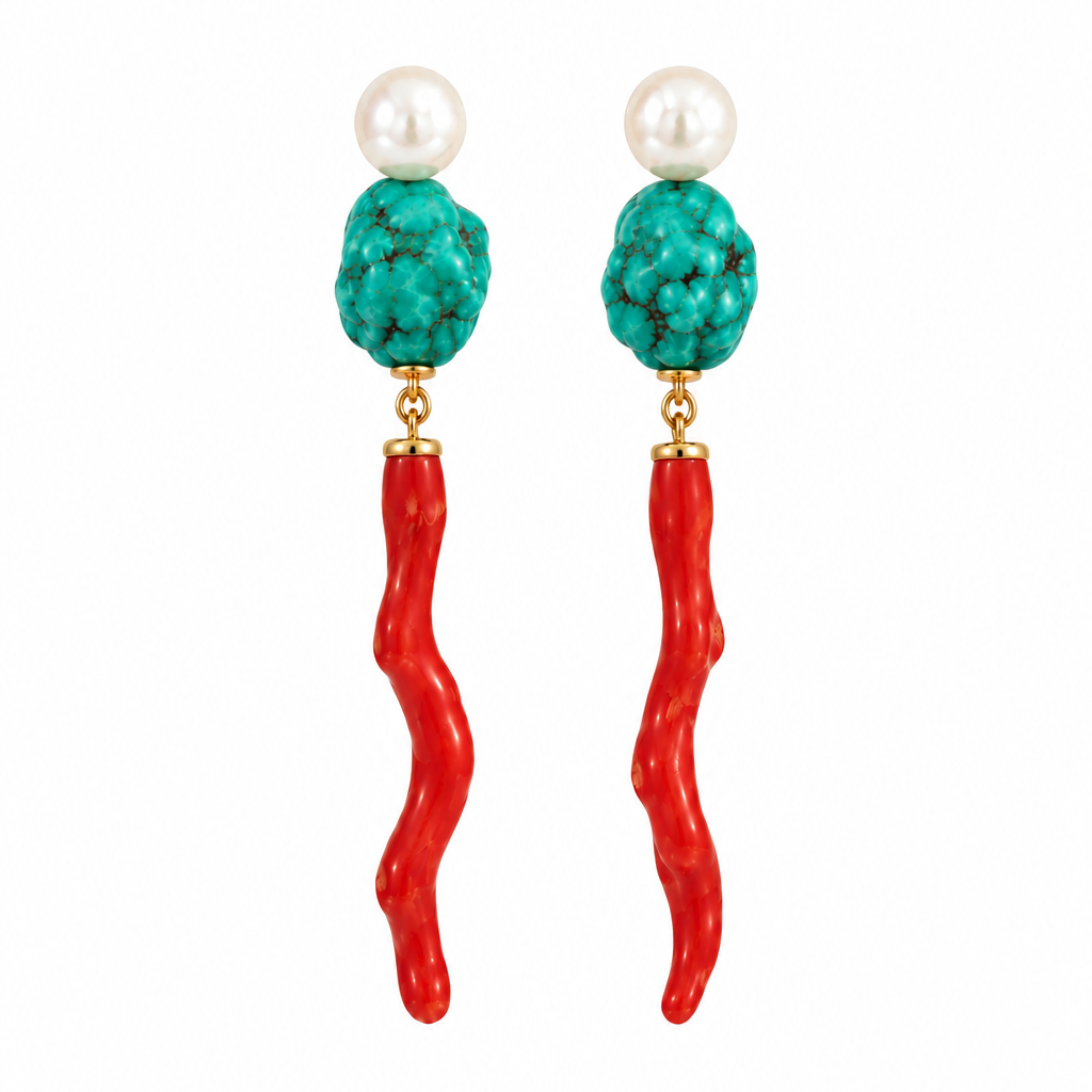 Tyla Gem & Pearl Earrings