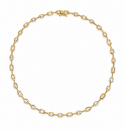 Serena Bezel Tennis Necklace
