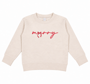 Toddler Merry Christmas Graphic Crewneck