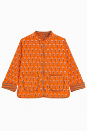 The Charlotte Jacket In Poppy Orange