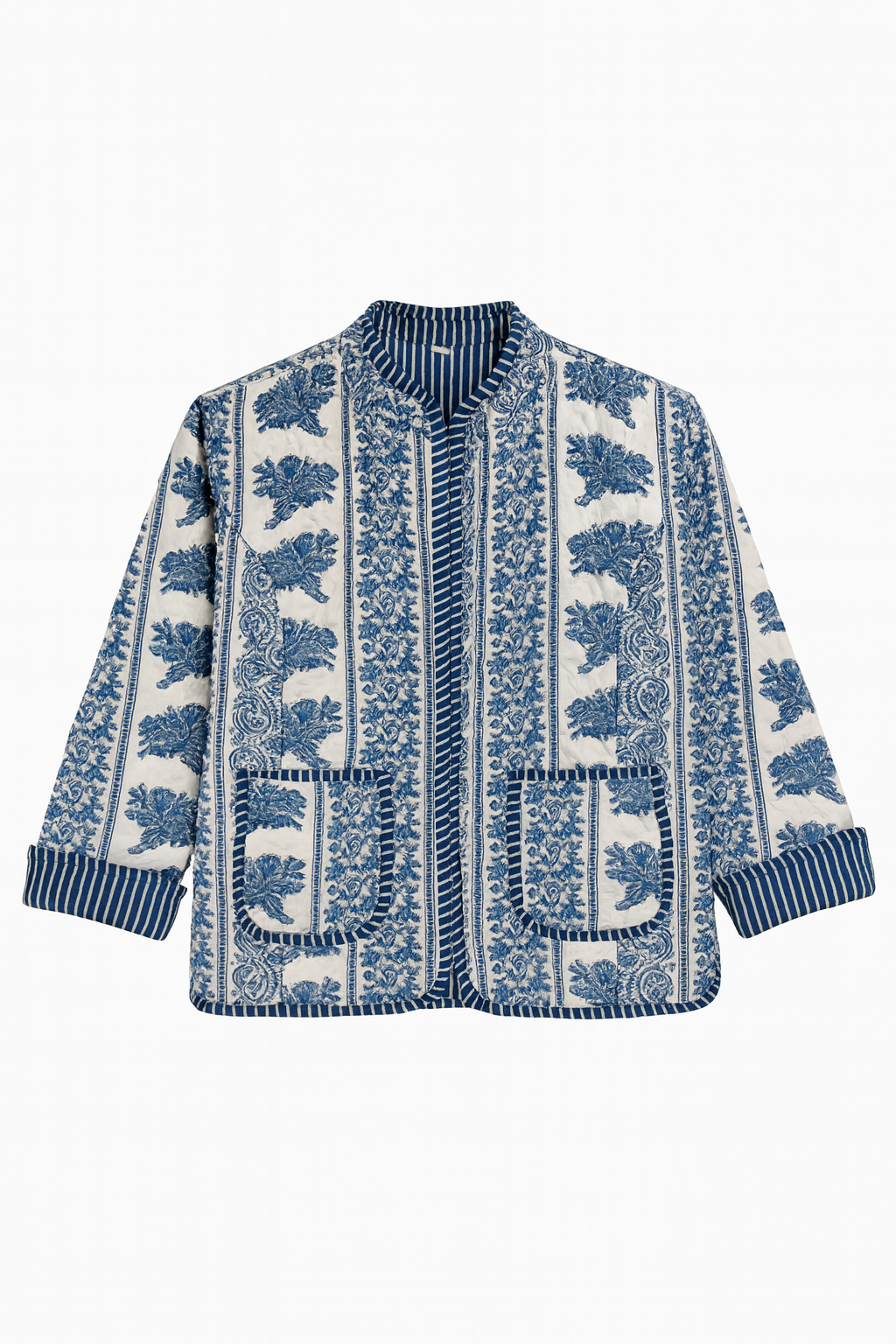 The Charlotte Jacket In Blue Bouquet