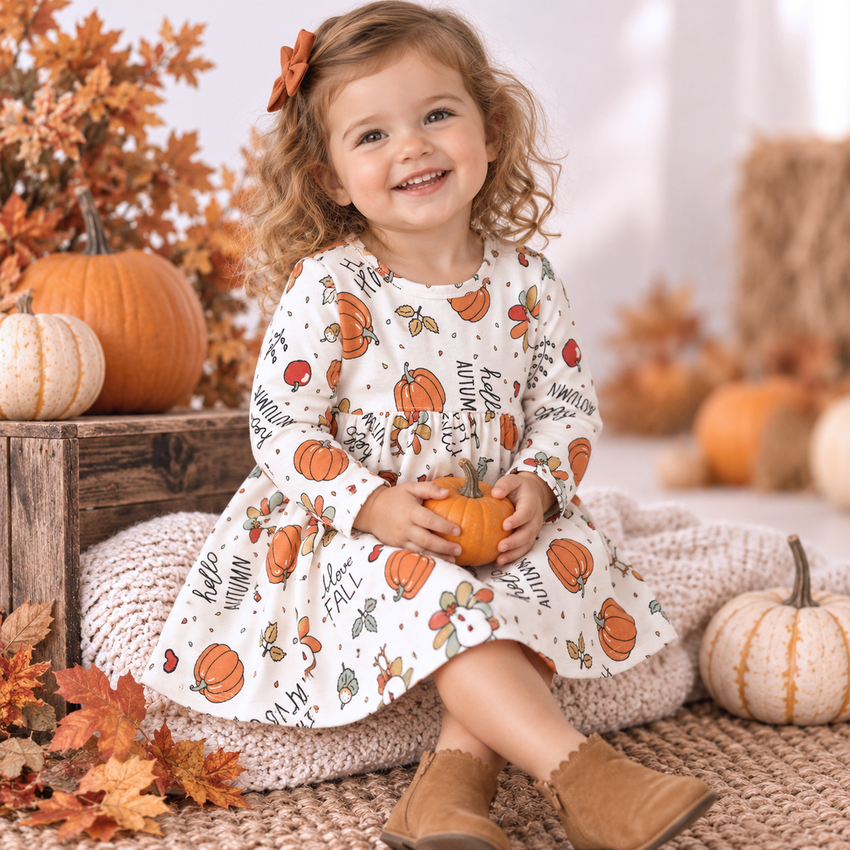 Pumpkin Harvest Thanksgiving Dress