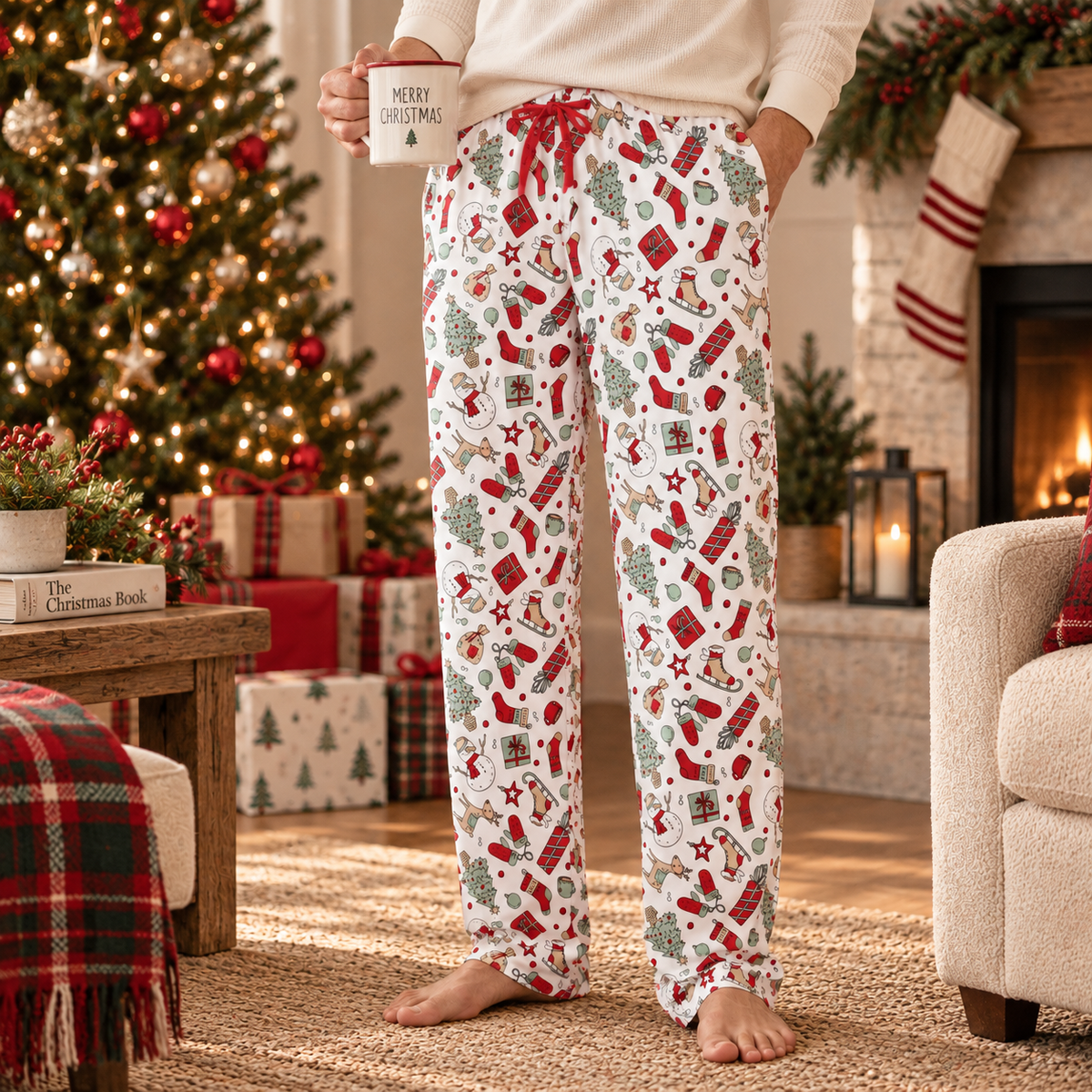 Holly Jolly Bamboo Adult Pajama Pants