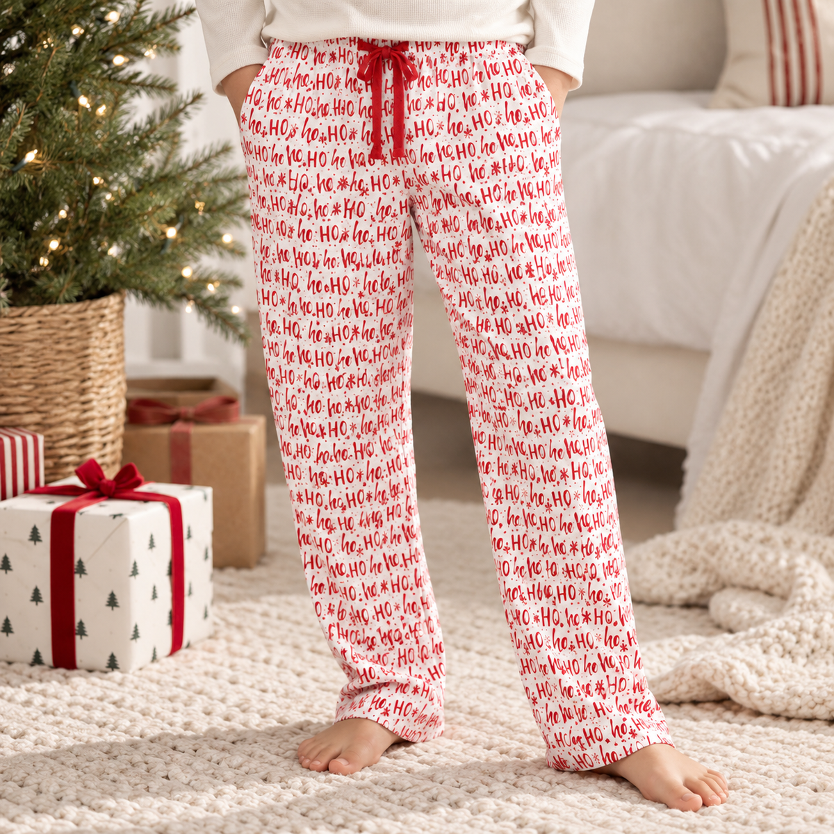 Ho-ho-ho Bamboo Adult Pajama Pants