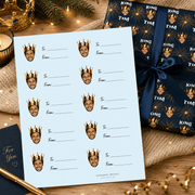 Personalized Crown Me Gift Tag Sticker Sheet