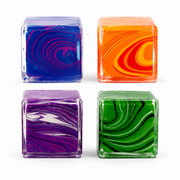 24 Pc Squishy Cube Sensory Fidget Toys – Assorted Marble Designs