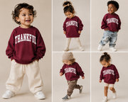 Thankful Varsity Kids Sweatshirt