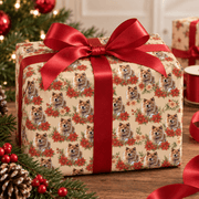 Personalized Festive Garden Wrapping Paper | Custom Gift Wrap