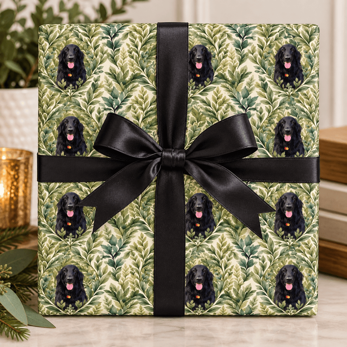 Personalized Botanical Garden Wrapping Paper | Custom Gift Wrap
